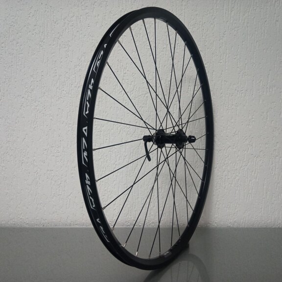 Roue avant / 622X21C / Rigida - Ryde / ZAC 421 / Noir / Shimano / HB-RM65 / / 100 MM / Disc (Centerlock) / VTT - Tour 