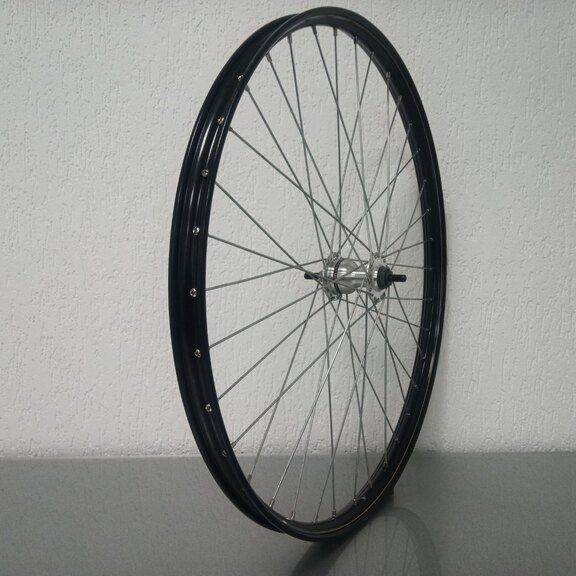 Roue avant / 590X25C / Rigida - Ryde / V38 / Noir / Shimano / HB-IM40 Nexus / / 100 MM / Frein à rouleaux / City 