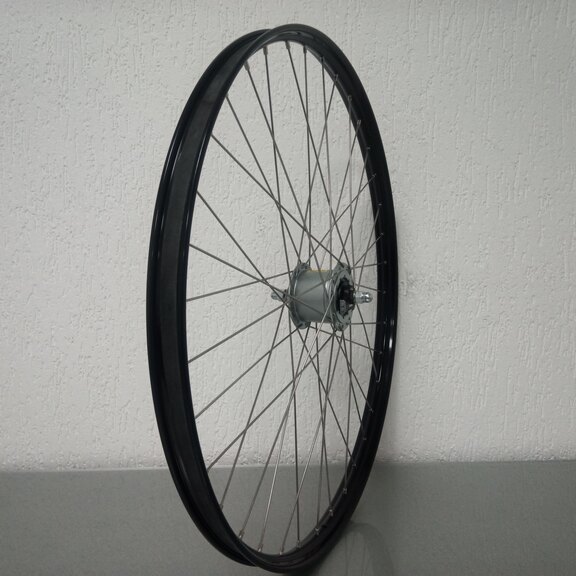 Front wheel / 635X25C / Rigida - Ryde / V38 / Black / Shimano / DH-C6000-3R-N 6V-3.0W Dynamo /  / 100 MM / Rollerbrake / City 