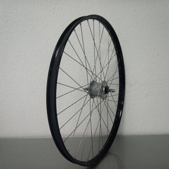 Front wheel / 635X25C / Rigida - Ryde / V38 / Black / Shimano / DH-C3000-3N-NT 6V-3.0W Dynamo /  / 100 MM /  / City 