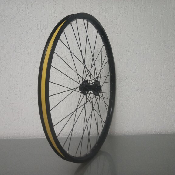 Voorwiel / 584X25C / Rigida - Ryde / Andra 40 / Zwart / BQ / BQ-FH30504 /  / 100 MM / Disc (6 bout) / E-Bike 