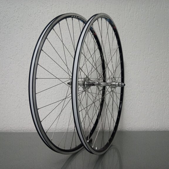 Paire de roues / 622X13C / Rigida - Ryde / Zenith / Noir / Sturmey Archer / HBT30-F Flip-Flop / 1S / 120 - 130 MM / Frein sur jante / Fixy - Singlespeed 