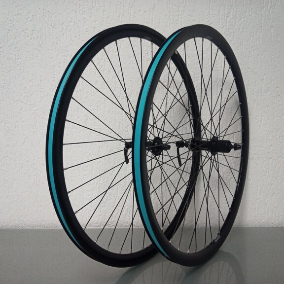 Wheelset / 622X19C / Rigida - Ryde / Dutch 19 / Black / Shimano / FH-TX505 Tourney / HG Body 35 MM / 135 MM / Disc (Centerlock) / Tour 