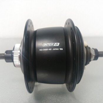 Achternaaf / 132 MM / Vaste as 187 MM / Disc (Centerlock) / 32GTS / Shimano / Nexus Inter 8 SG-C6001-8D / 8S / Zwart / City