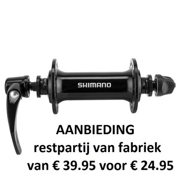 Voornaaf / 100 MM / Uitvalas / Velgrem / 32GTS / Shimano / HB-T4000 Alivio / Zwart / MTB - Tour