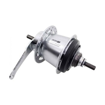 Rear hub / 127 MM / Fixed axle 176 MM / Coaster brake / 36GTS / Shimano / Nexus Inter 7 SG-C3001-7C / 7S / Silver / City