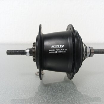 Rear hub / 132 MM / Fixed axle 180 MM / Rollerbrake or Rim brake / 36GTS / Shimano / Nexus Inter 7 SG-C3001-7R / 7S / Black / City