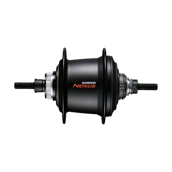 Hinterradnabe / 135 MM / Feste Welle 187 MM / Disc (Centerlock) / 36GTS / Shimano / Nexus Inter 7 SG-C3001-7D / 7S / Schwarz / City