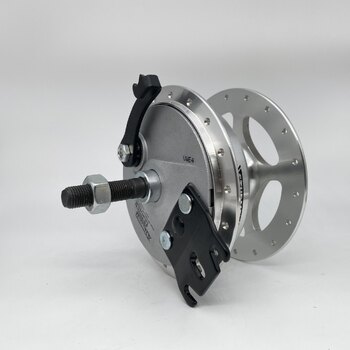 Rear hub Single side Drum 90mm /130mm axle / RIGHT / alu. (7 parts)