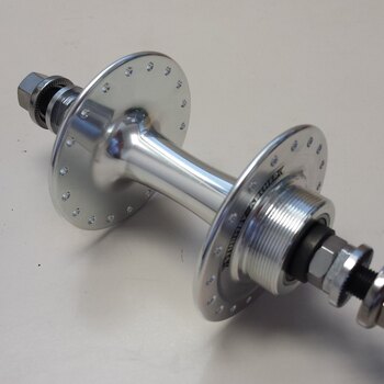 Rear hub / 130 - 120 MM / Fixed axle 174 MM / Rim brake / 36GTS / Sturmey Archer / HBT30-F Flip-Flop / 1S / Silver / Fixy - Singlespeed