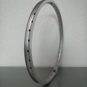 Velg / 507X25C / 36GTS / Dubbelwandig / Ongebust / Rigida - Ryde / Andra 40 / Zilver / Remvlak