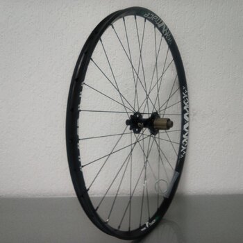 Rear wheel / 622X25C / Rigida - Ryde / Trace 25mm / Black / Novatec / D462SB-A5A-B12 / HG Body 36,85 MM / 148 MM / Disc (6 bolts) / MTB