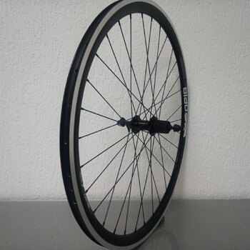 Roue arrière / 622X18C / Rigida - Ryde / DP18 Speed ​​​​/ Noir / Shimano / FH-RS400 Tiagra / HG Body 36,85 MM / 130 MM / Frein sur jante / Race