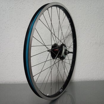 Roue arrière / 559X25C / Rigida - Ryde / Andra 40 / Noir / Shimano / Nexus Inter 8 SG-C6001-8R / 8S / 131 MM / Frein à rouleaux ou Frein sur jante / Cargo