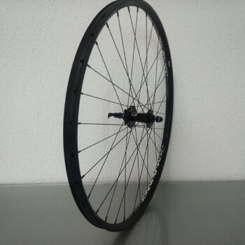 Voorwiel / 622X25C / Rigida - Ryde / Trace 25mm / Zwart / Novatec / D791SB/A /  / 100 MM / Disc (6 bout) / MTB