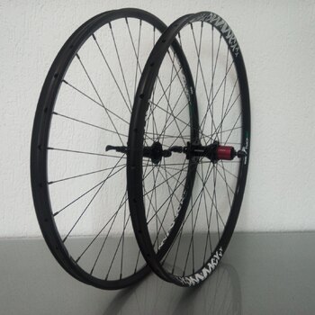 Wheelset / 622X25C / Rigida - Ryde / Trace 25mm / Black / Novatec / D792SB/A-AA-11S / HG Body 36,85 MM / 135 MM / Disc (6 bolts) / MTB