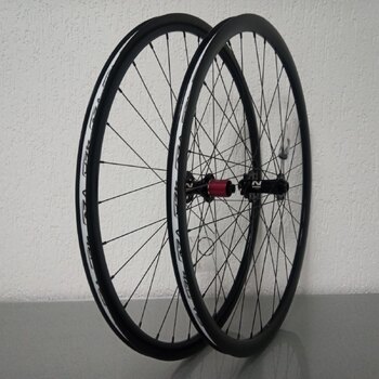 Wielset / 622X16C / Rigida - Ryde / DP16 Disc / Zwart / Novatec / D792SB/A-A 4A / HG Body 36,85 MM / 142 MM / Disc (6 bout) / Race