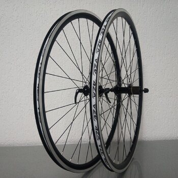 Wheelset 622X16C Rigida Ryde DP16 Black Shimano FH RS400 Tiagra HG Body 36 85 MM 130 MM Rim brake Race Vlechtservice